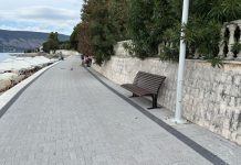 Nove klupe na dijelu šetališta od Savine do Meljina