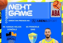 Приморје 1945 путује за Словенију на меч 4. кола АБА 2 лиге