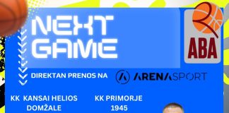 Приморје 1945 путује за Словенију на меч 4. кола АБА 2 лиге