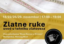 Радионица “Златне руке” наставља традицију кроз златовез