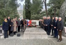 Положени вијенци палим родољубима Ђурковићу, Илићу, Шаренцу и Павичићу