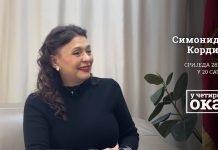 Најава „У четири ока“: Гошћа Симонида Кордић
