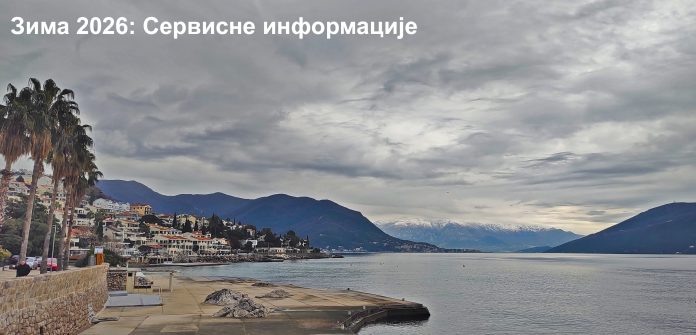 Zima servisne informacije, oblacno, januar 2026