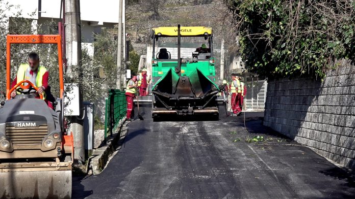 Asfaltiranje na Podima 1, februar 2026