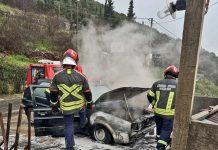 На Жвињама изгорио аутомобил