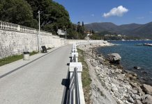 Нова ограда на шеталишту, први пут и у Мељинама