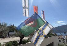 На згради Општине Херцег Нови истакнута ромска застава