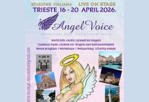 Солисткиње хора „Цвркутићи“ на фестивалу у Трсту