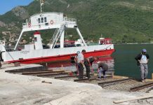 У току уређење приступног простора за трајекте у Лепетанима