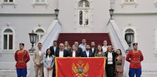 Дукић, Радовић и црногорски олимпијци на Цетињу