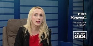 Najava „U četiri oka“: Gost Ines Mrdović