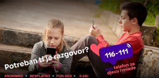 У оквиру услуге СОС телефон за дјецу и младе сада доступна и “chat” опција