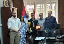 Пријем за свјетског шампиона: Гзим Прелвукај у Општини Херцег Нови
