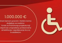 Отворен Јавни позив за додјелу средстава Фонда за рехабилитацију и запошљавање лица с инвалидитетом